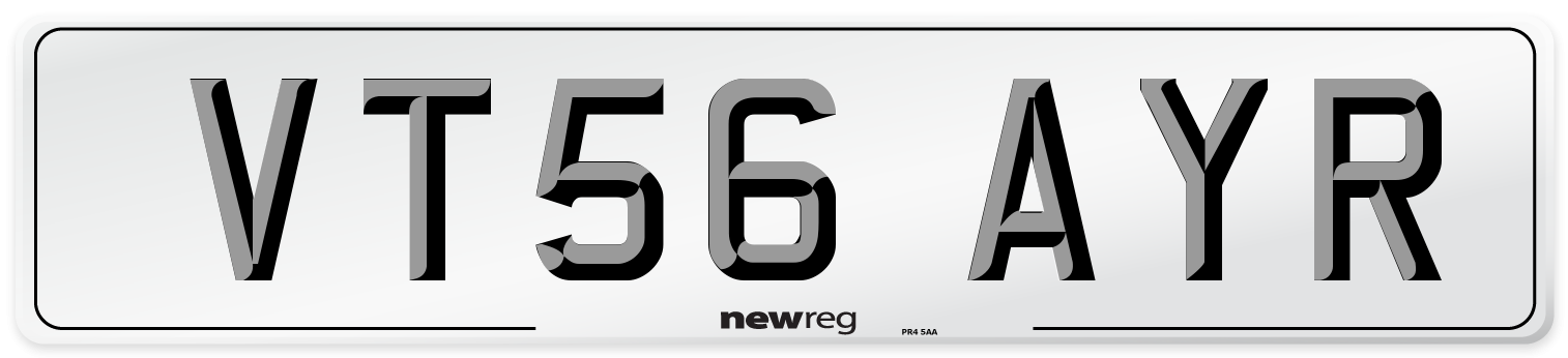 VT56 AYR Number Plate from New Reg